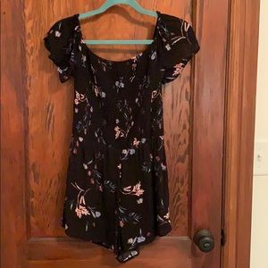 Black L.A.Hearts Floral Romper